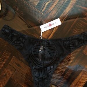 Cosabella Black Lace Thong